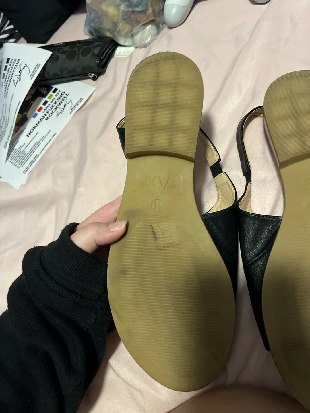 Taxi Black Slingback Sandals - photo 3