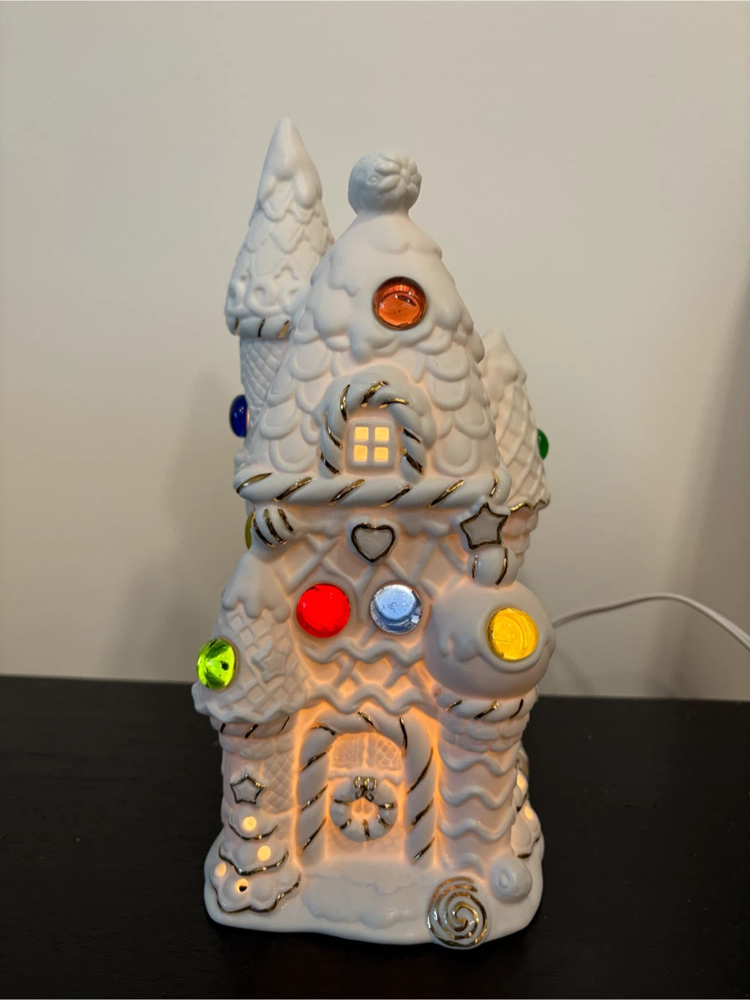 Ceramic Light-Up Gingerbread Castle - photo 2