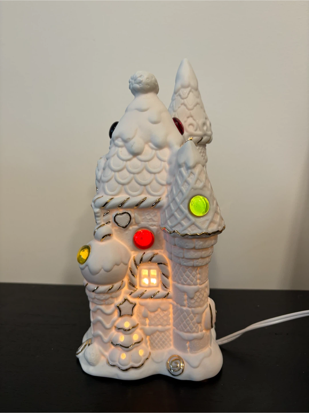 Ceramic Light-Up Gingerbread Castle - photo 3