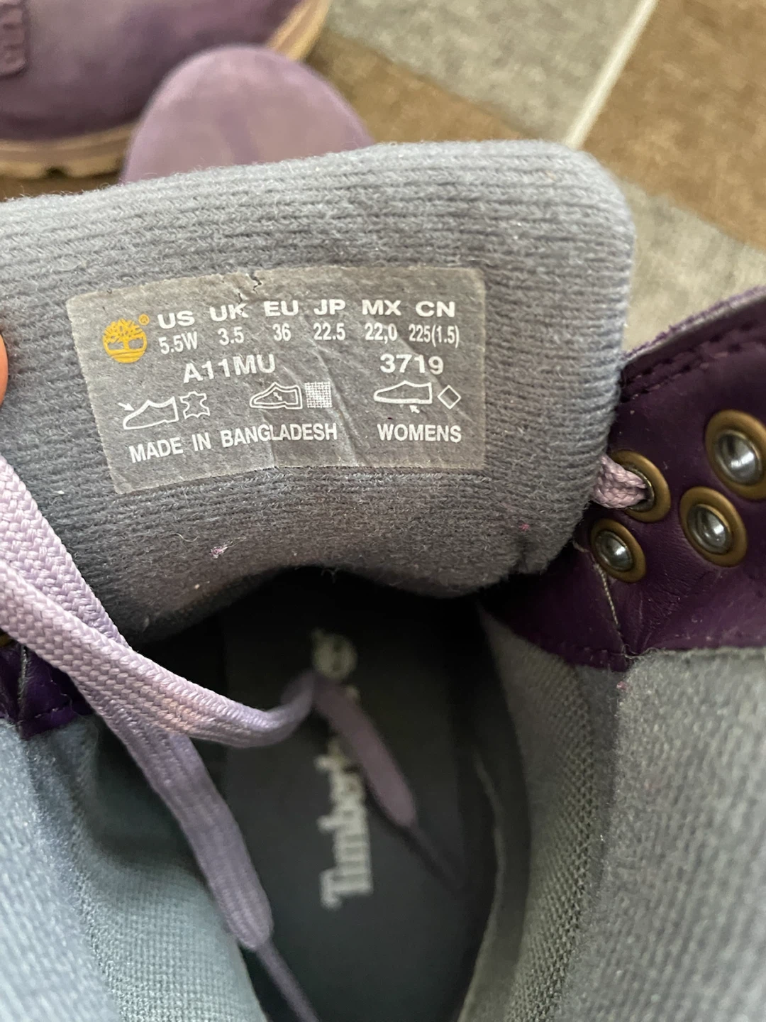 Timberland Women's Boots Purple Size 5.5W - photo 3