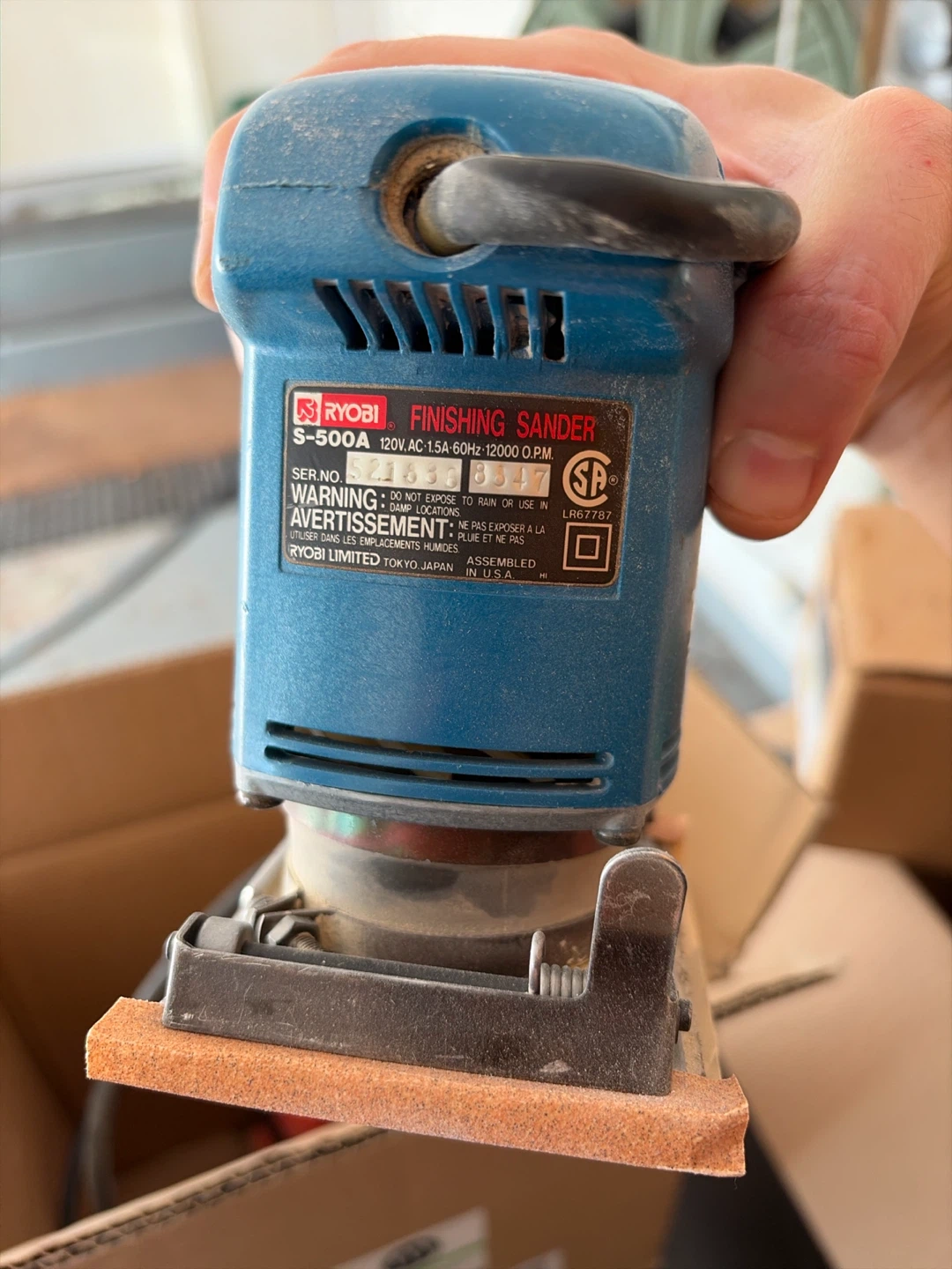 Ryobi S-500A Finishing Sander