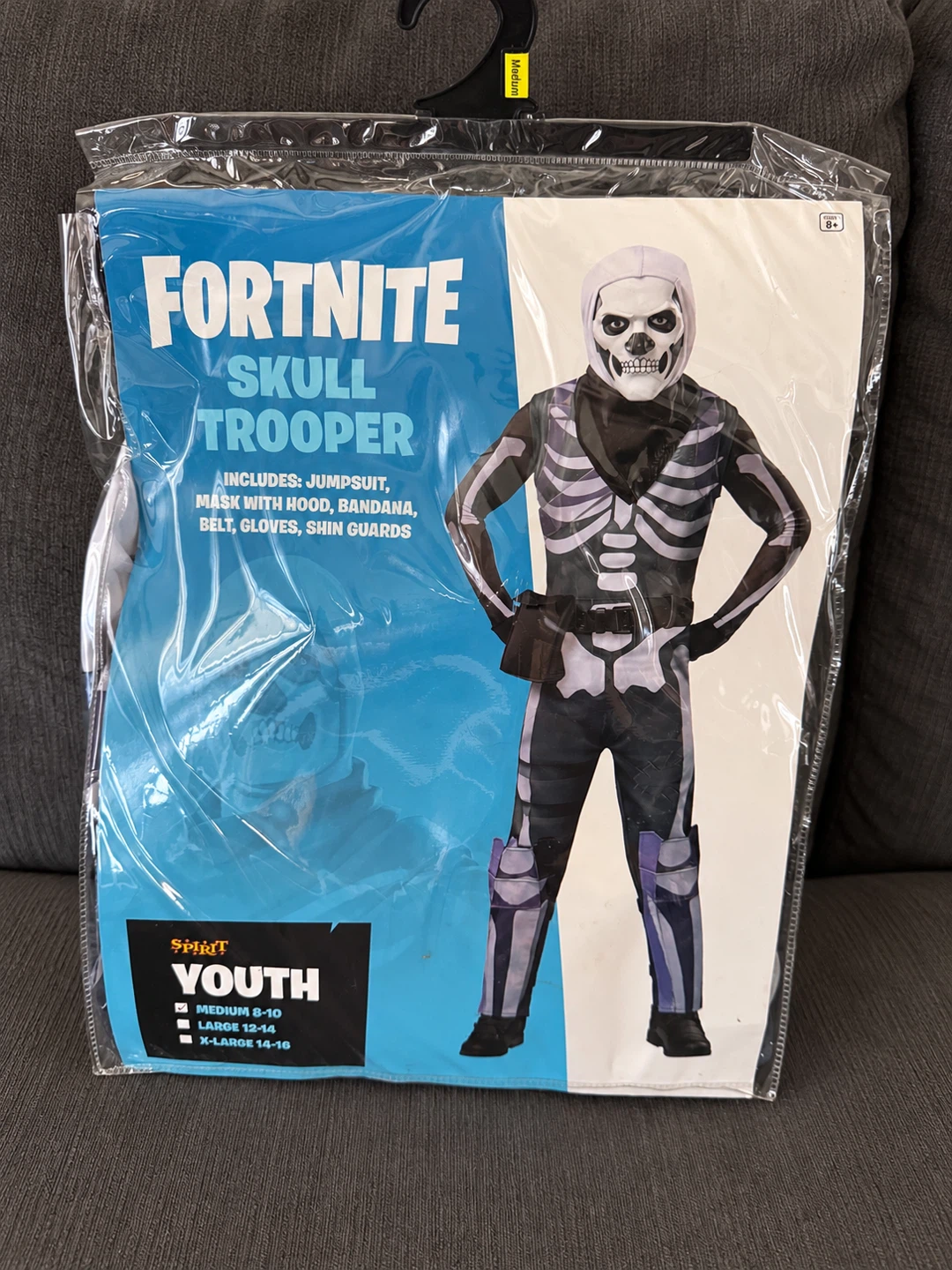 Fortnite Skull Trooper Costume Youth Medium