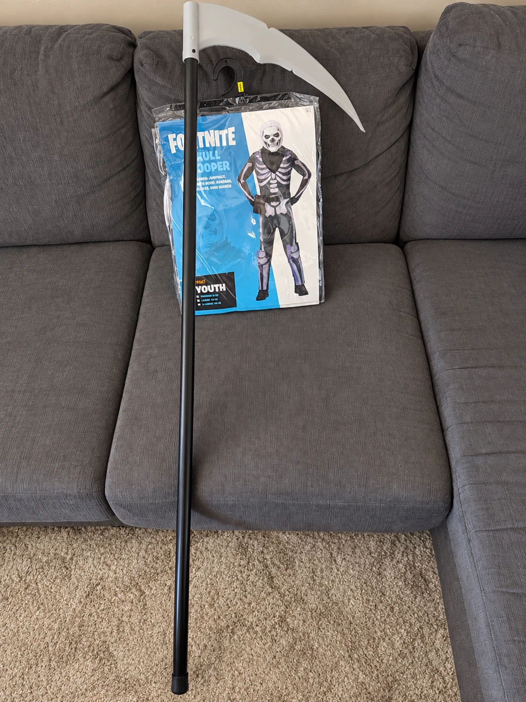 Fortnite Skull Trooper Costume Youth Medium - photo 3