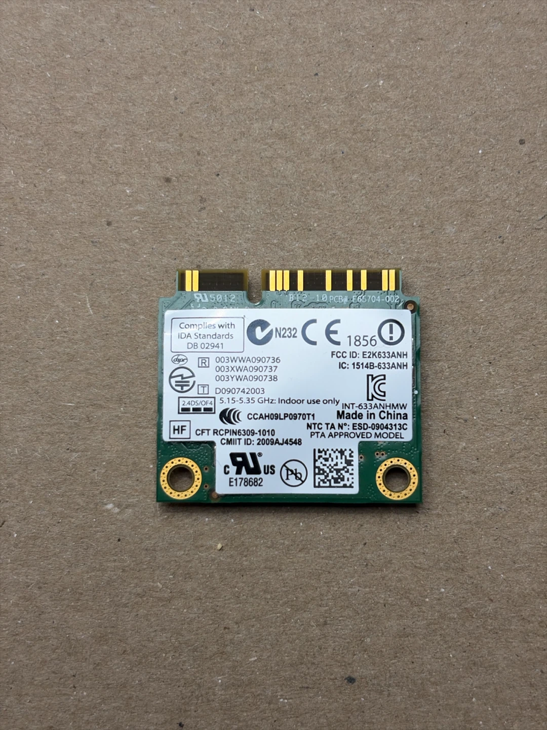 Intel Centrino Ultimate-N 6300 WLAN Card - photo 2