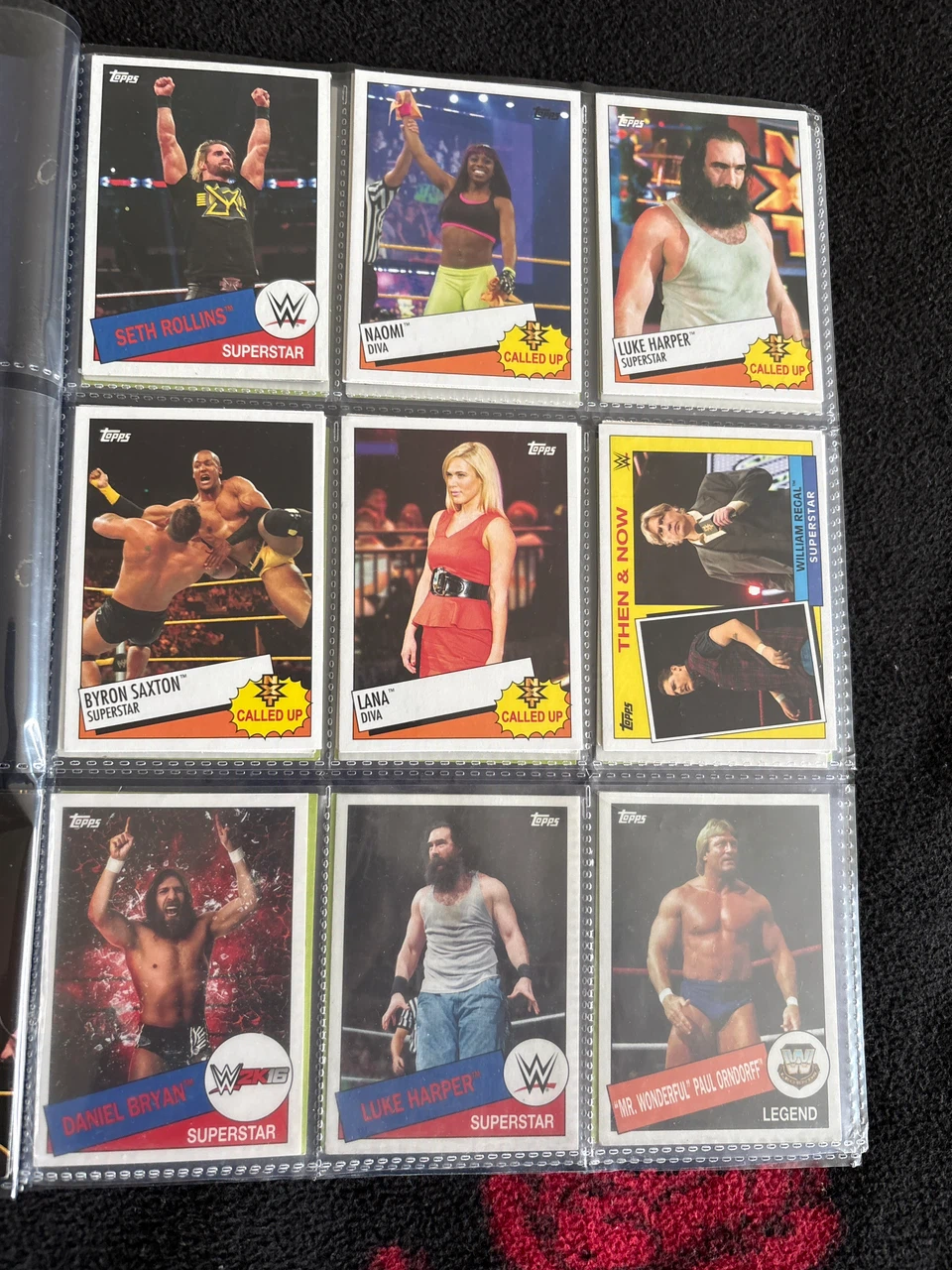 Collection of 40 WWE Topps Trading Cards - photo 3