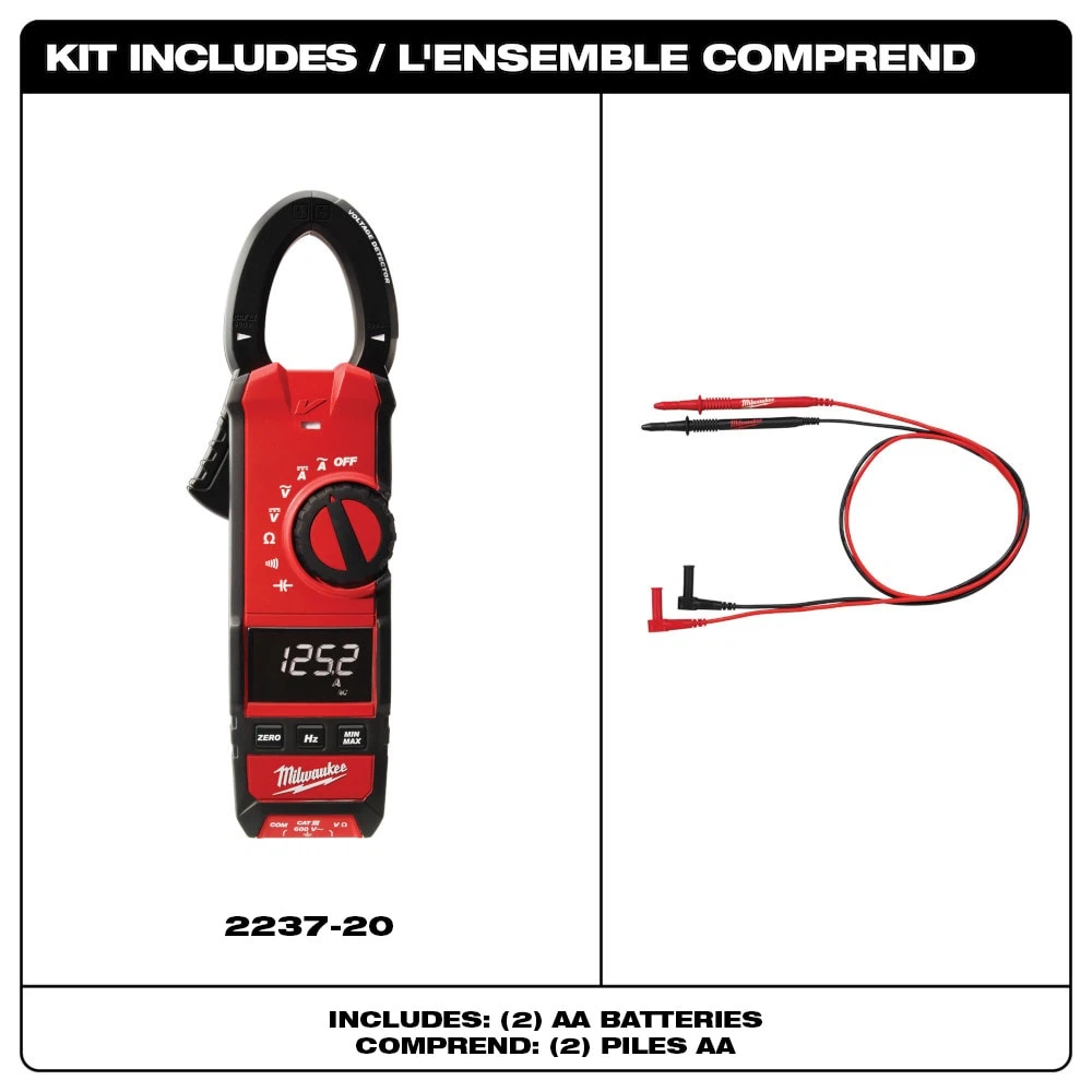 Milwaukee 600 Amp AC/DC Digital Clamp Meter 2237-20 - photo 2