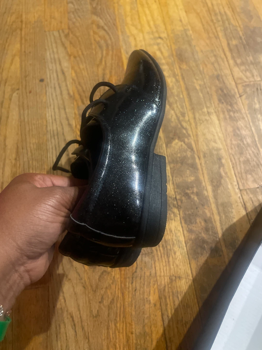 Black Glitter Dress Shoes - photo 2