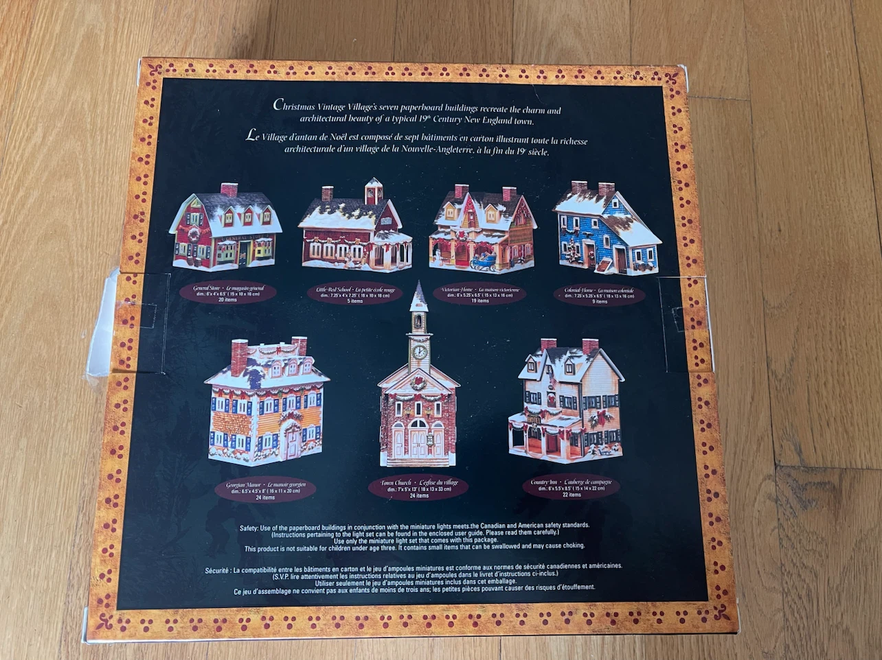 Christmas Vintage Village Paperboard Building Set - photo 2