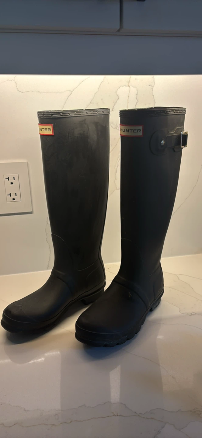 Hunter Original Tall Rain Boots - Black - photo 3