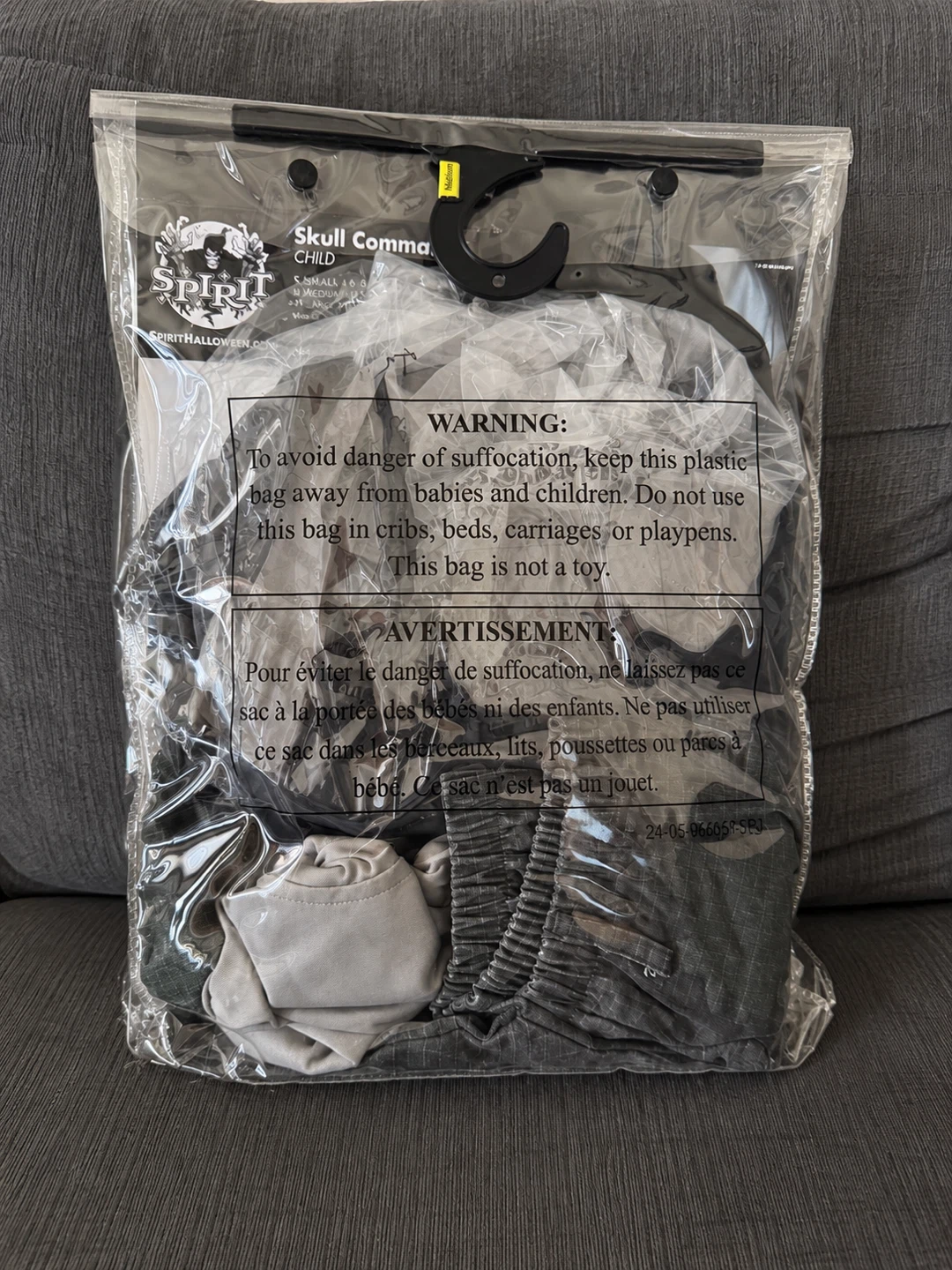 Spirit Halloween Skull Commando Child Costume - Medium 8-10 - photo 2