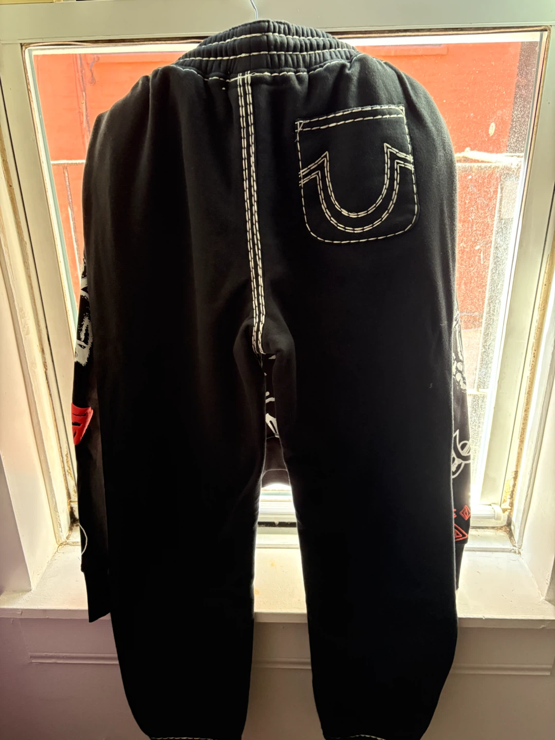 True Religion Sketched Logo Hoodie and Jogger Set - photo 3