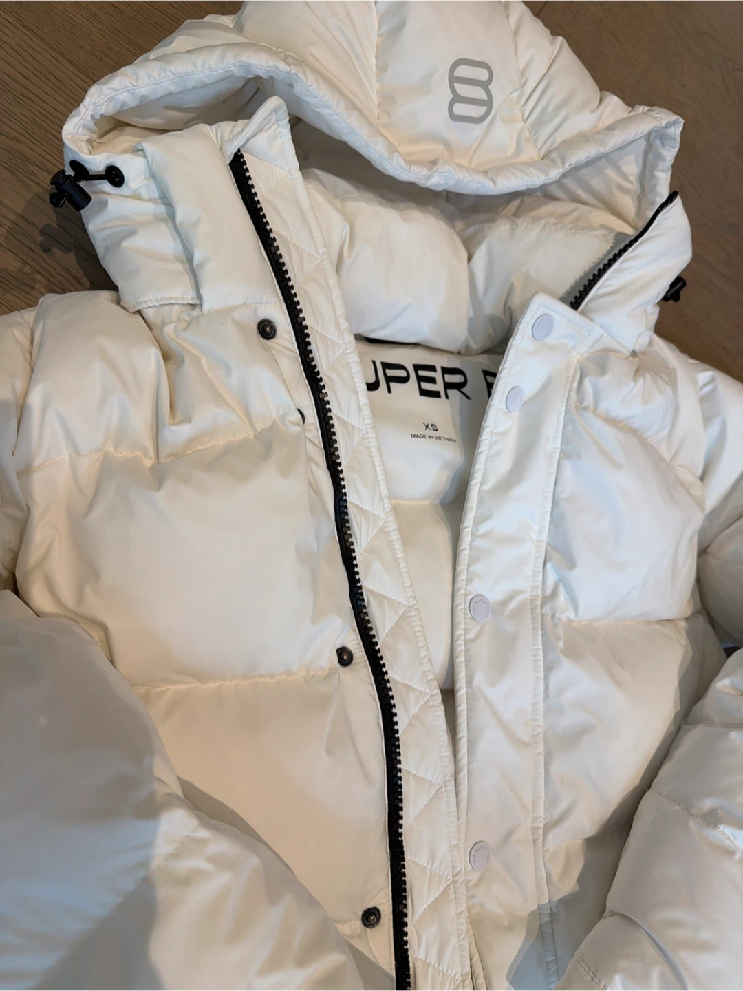 Aritzia The Super Puff White Puffer Jacket - photo 2