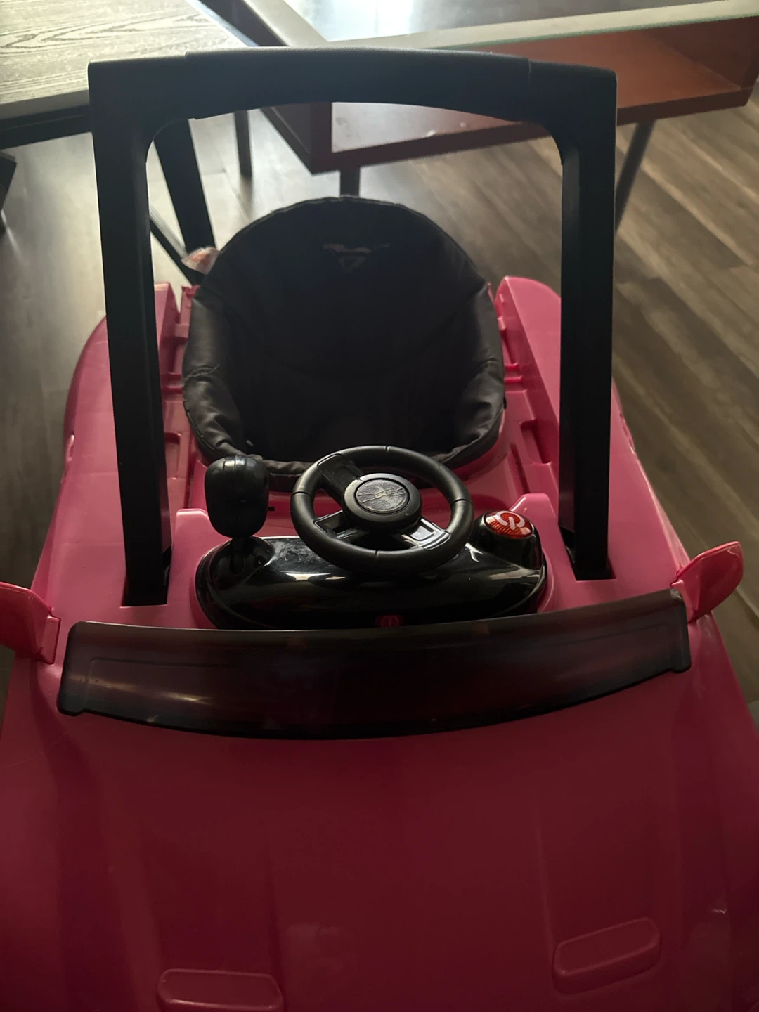 Pink Ford Mustang Baby Walker