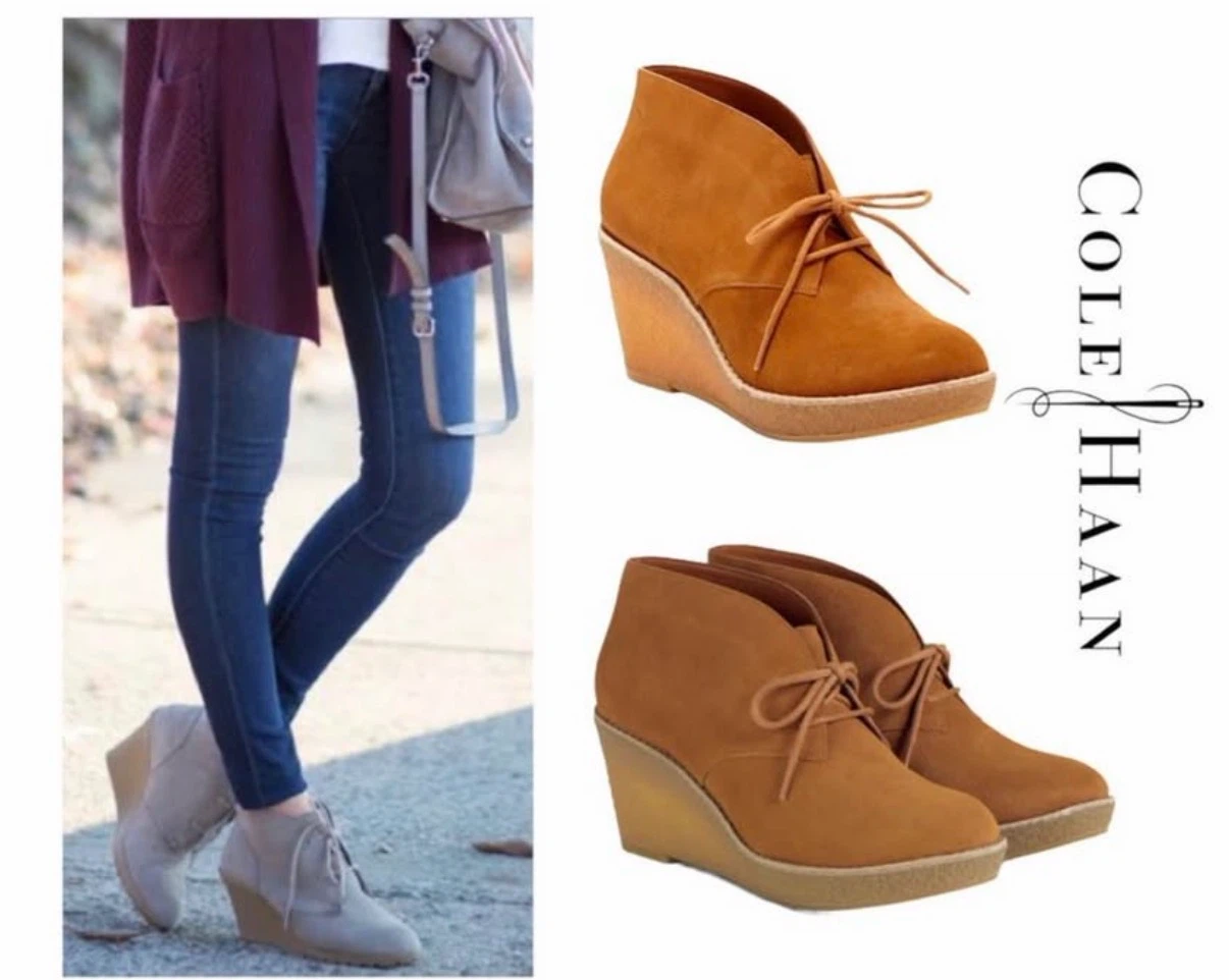 Cole Haan Halley Wedge Chukka Booties size 9.5
