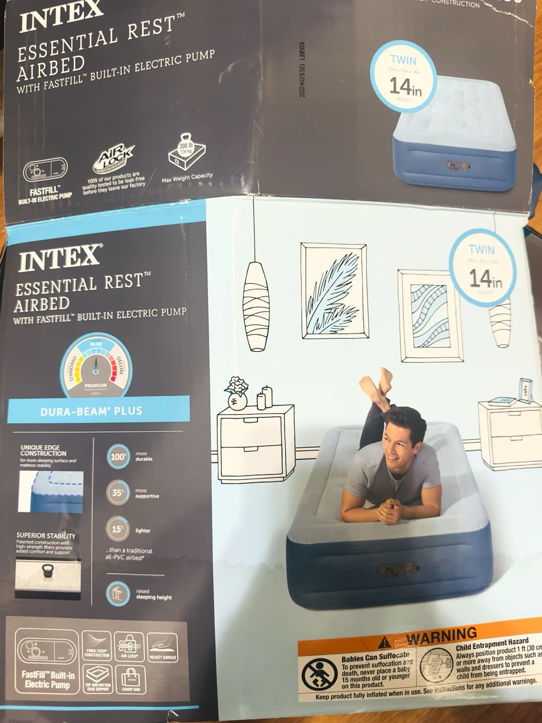 Intex Essential Rest Airbed Twin