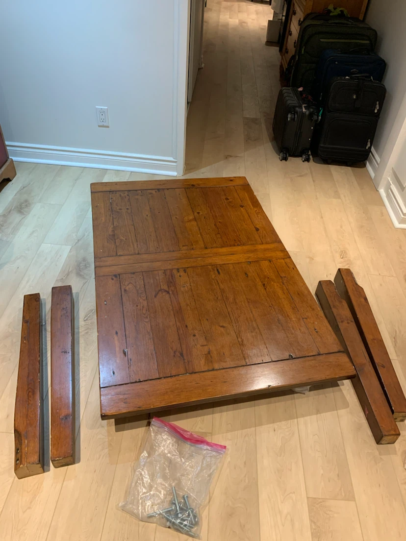 Rustic Wood Dining Table - photo 3