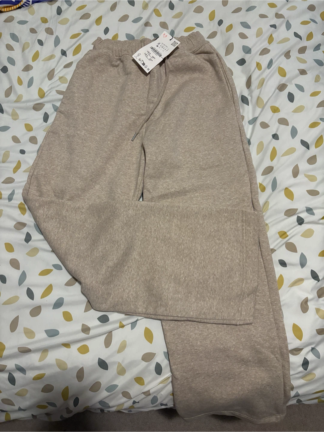 Zara Beige Joggers Wide Leg - Size S