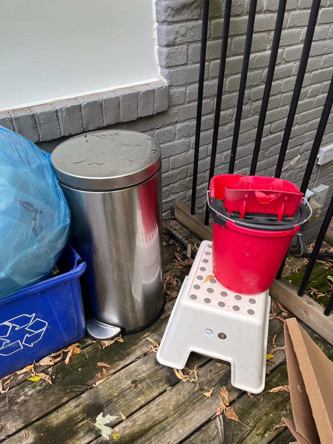 Simplehuman Step Bin, $30 (free bucket & step stool too)