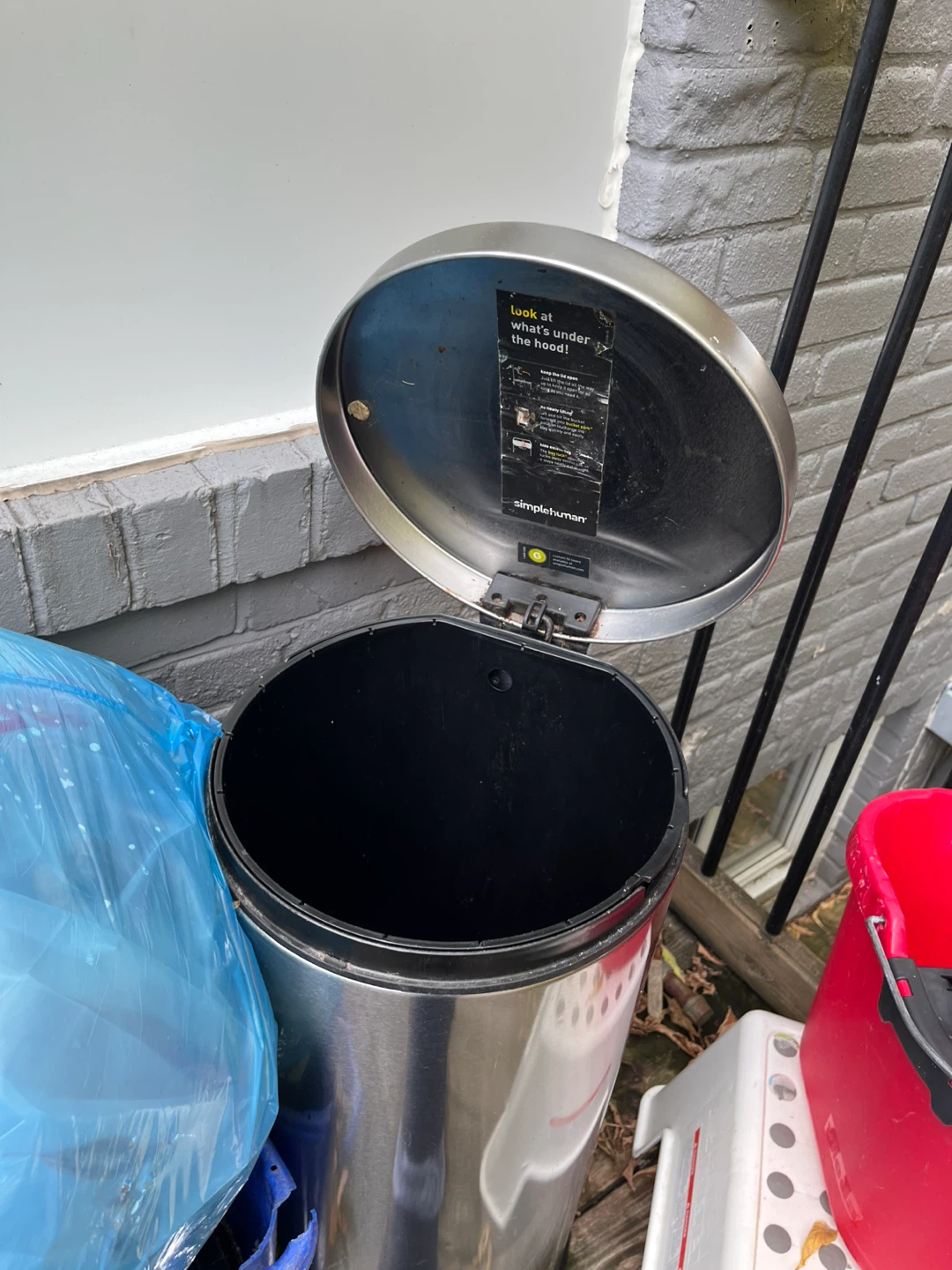 Simplehuman Step Bin, $30 (free bucket & step stool too) - photo 2