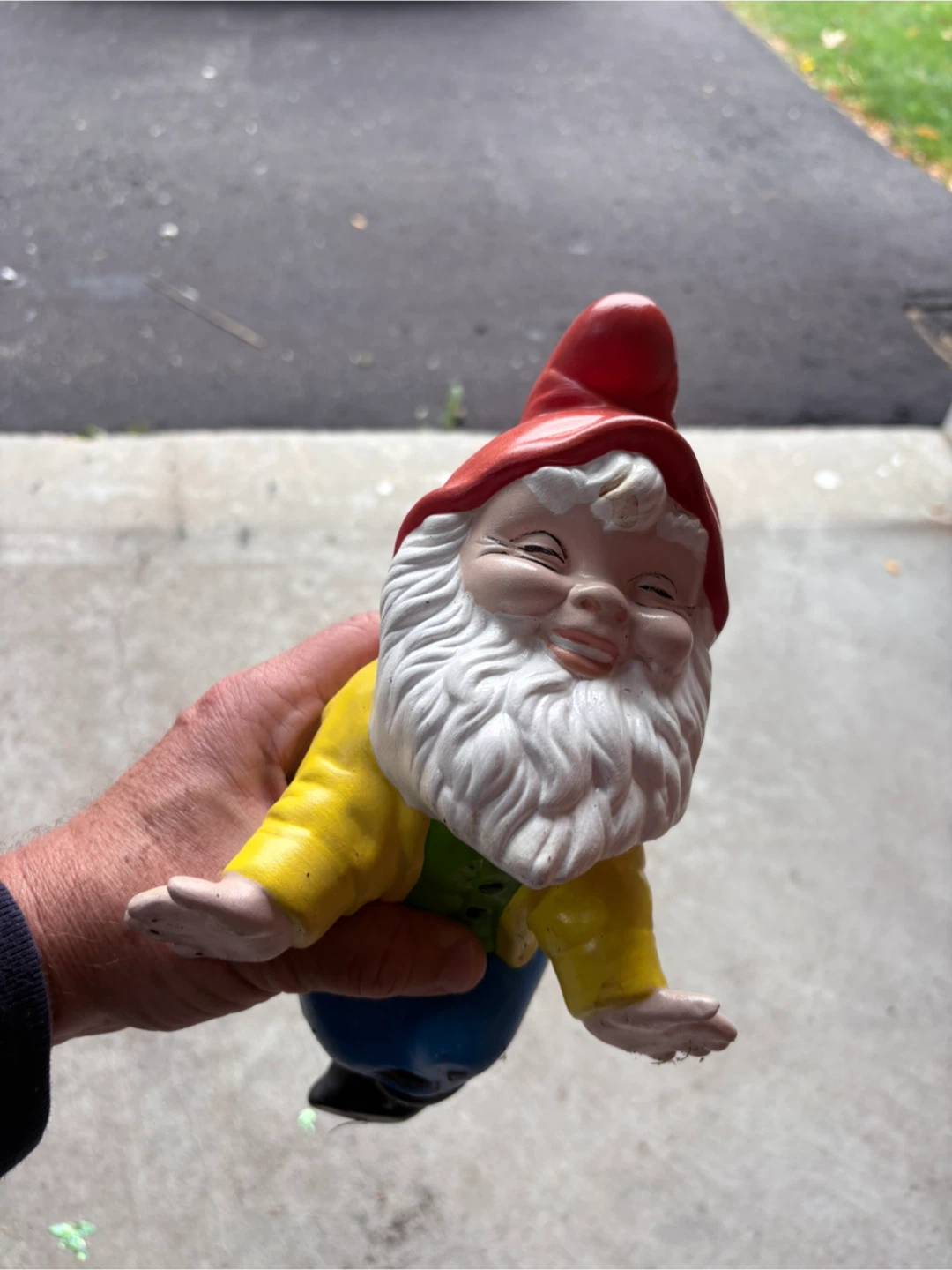 Vintage Porcelain Garden Gnome Statue