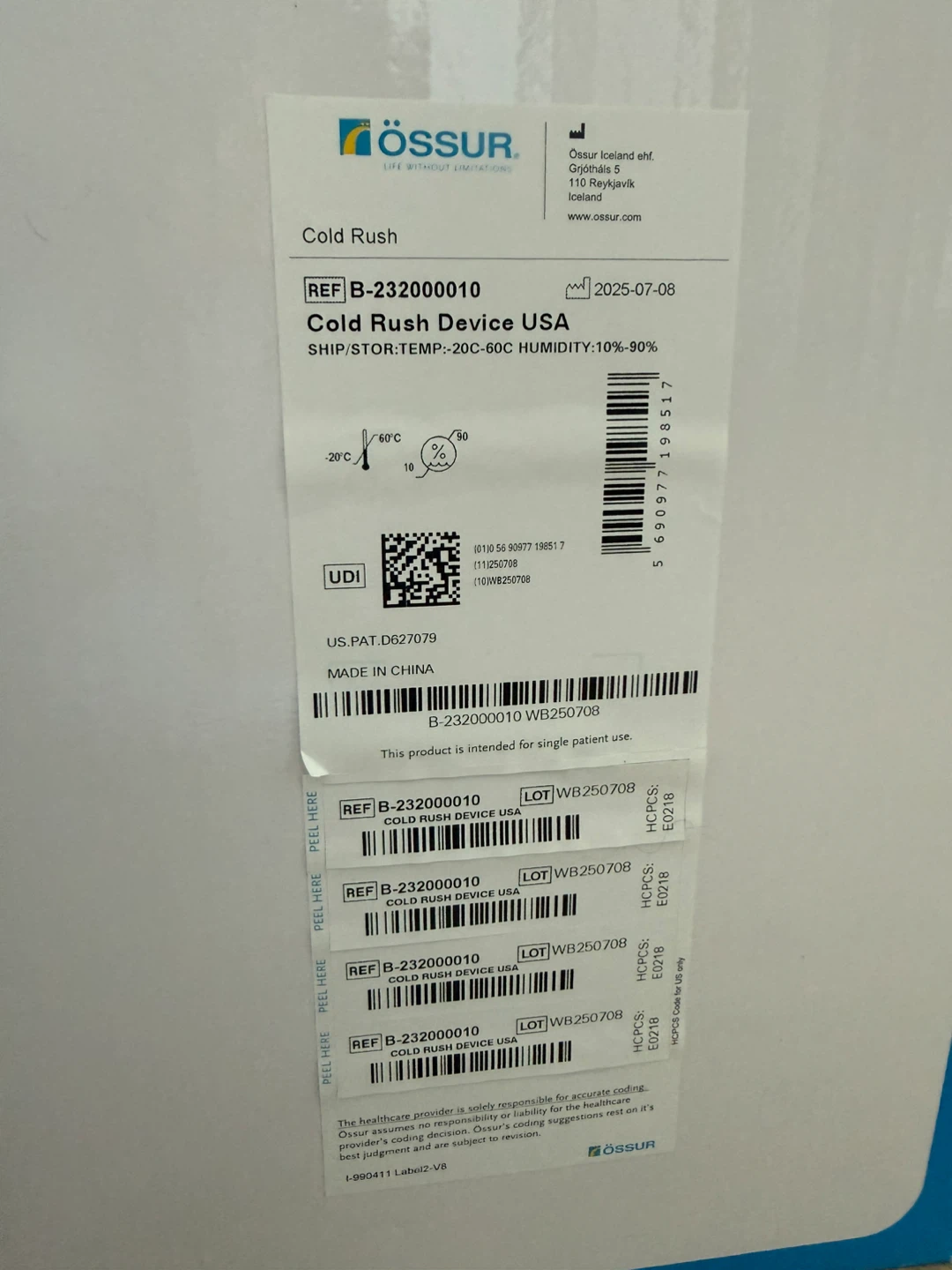 Ossur Cold Rush Cold Therapy System - photo 5