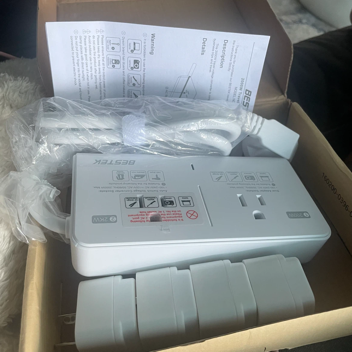 BESTEK 2000W Travel Voltage Converter