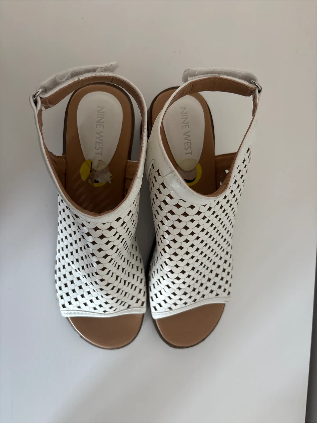 Nine West White Cut-Out Sandals - photo 2