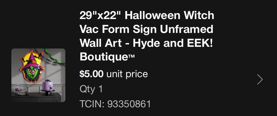 Decorative Witch Sign - photo 2