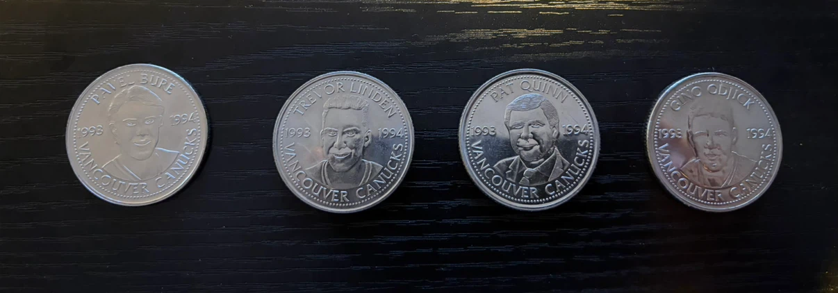 Vintage 1993-1994 Vancouver Canucks Coin Collection - photo 4