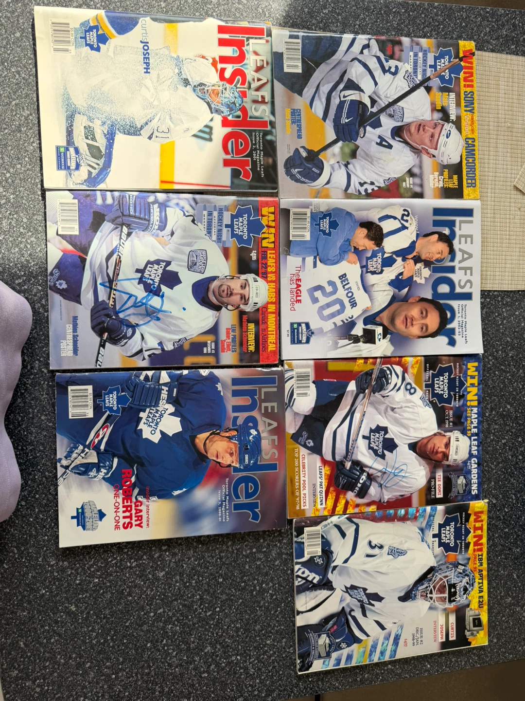 Collection of 13 Toronto Maple Leafs Insider Magazines