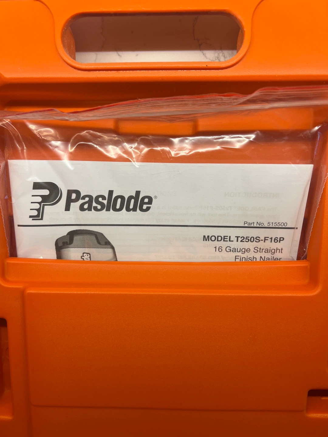 Paslode T250S-F16P 16 Gauge Straight Finish Nailer - photo 2