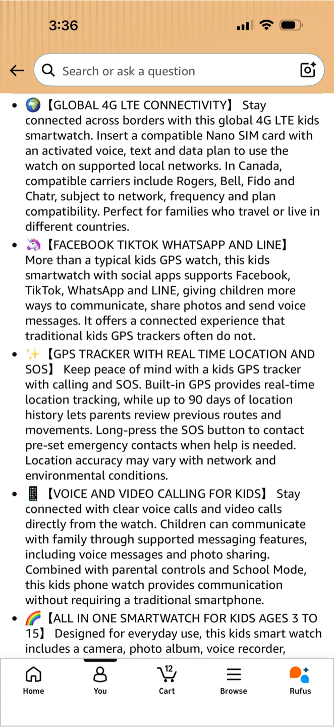 New kids 4G GPS Smartwatch-calling-tracking-camera SOS - photo 5