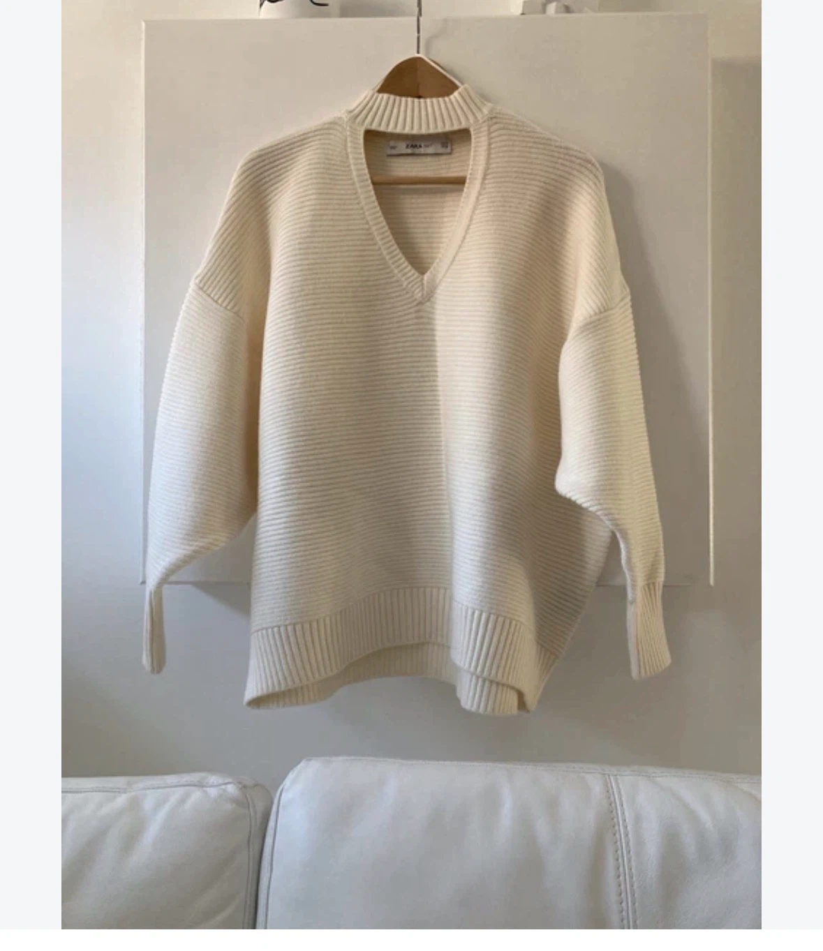 Zara Cream Knit Sweater