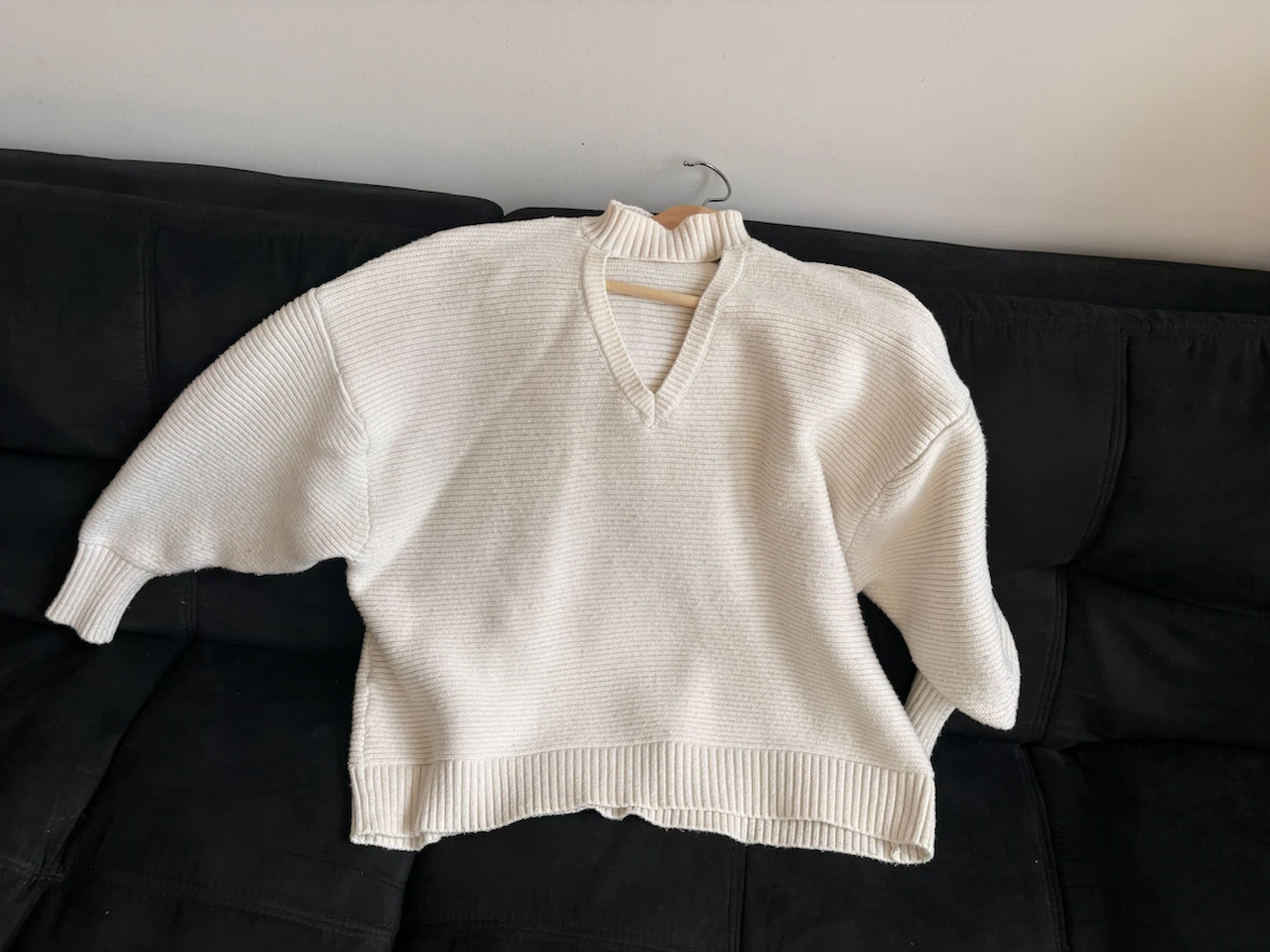 Zara Cream Knit Sweater - photo 4