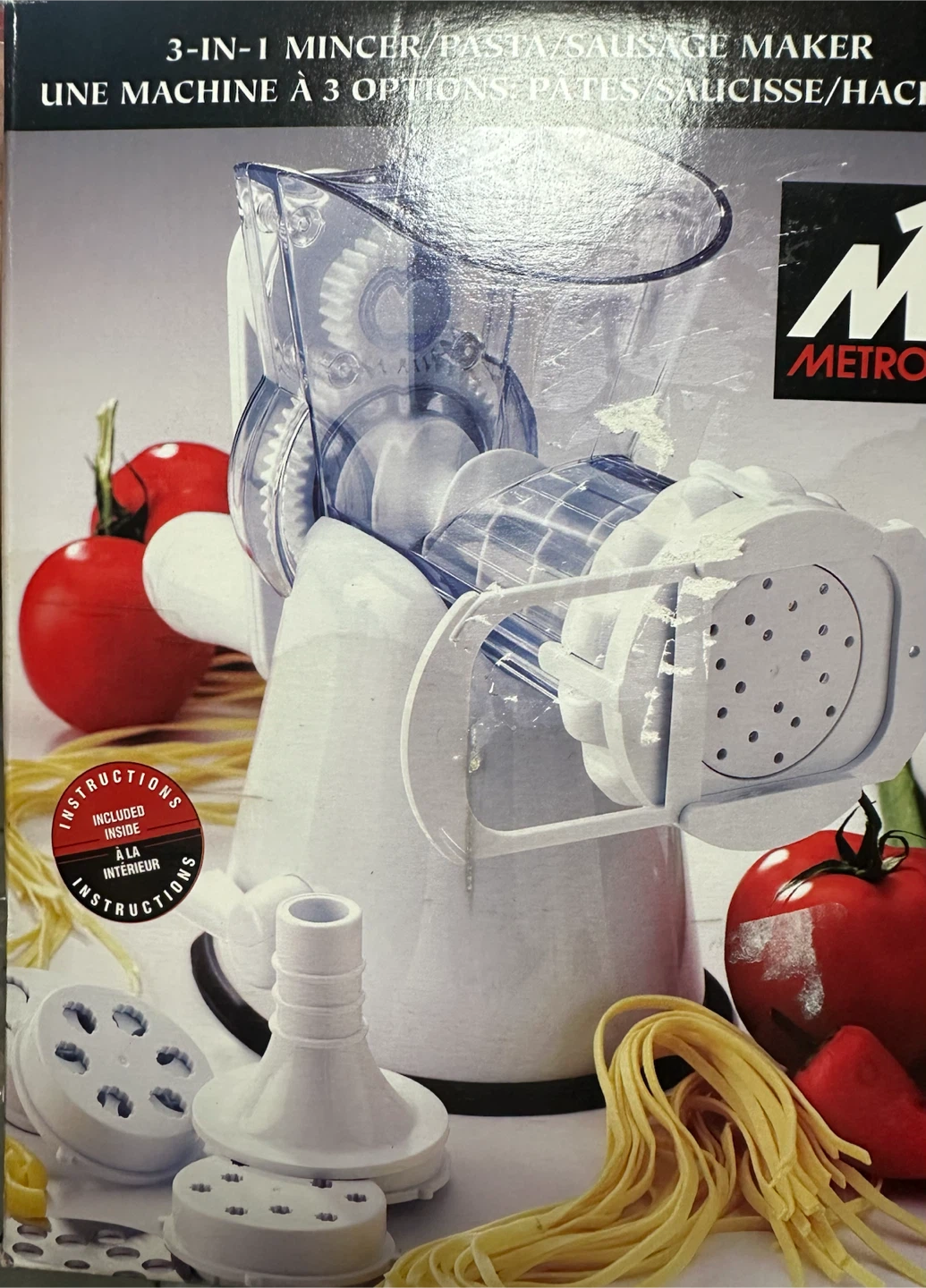 Metro 3-in-1 Mincer, Pasta, and Sausage Maker