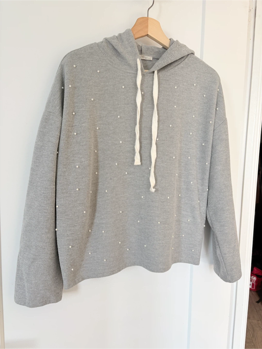 Zara Trafaluc Pearl Embellished Hoodie - photo 5