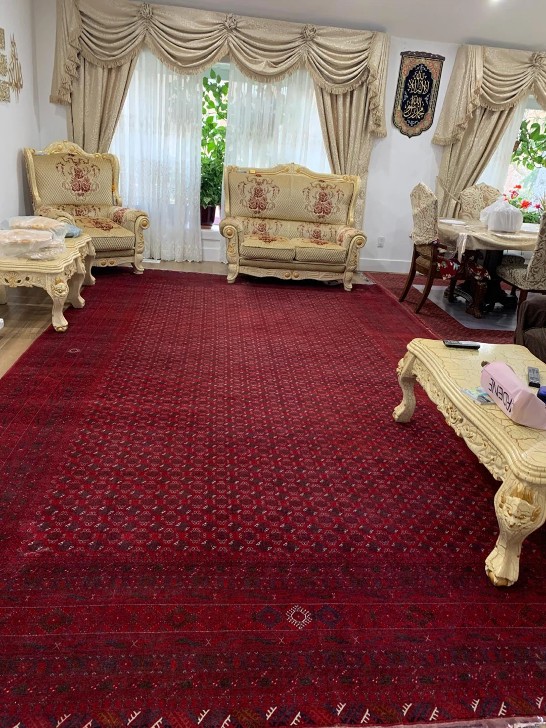 MOVING SALE!!! Full set couch & hand made afghan carpet - photo 5