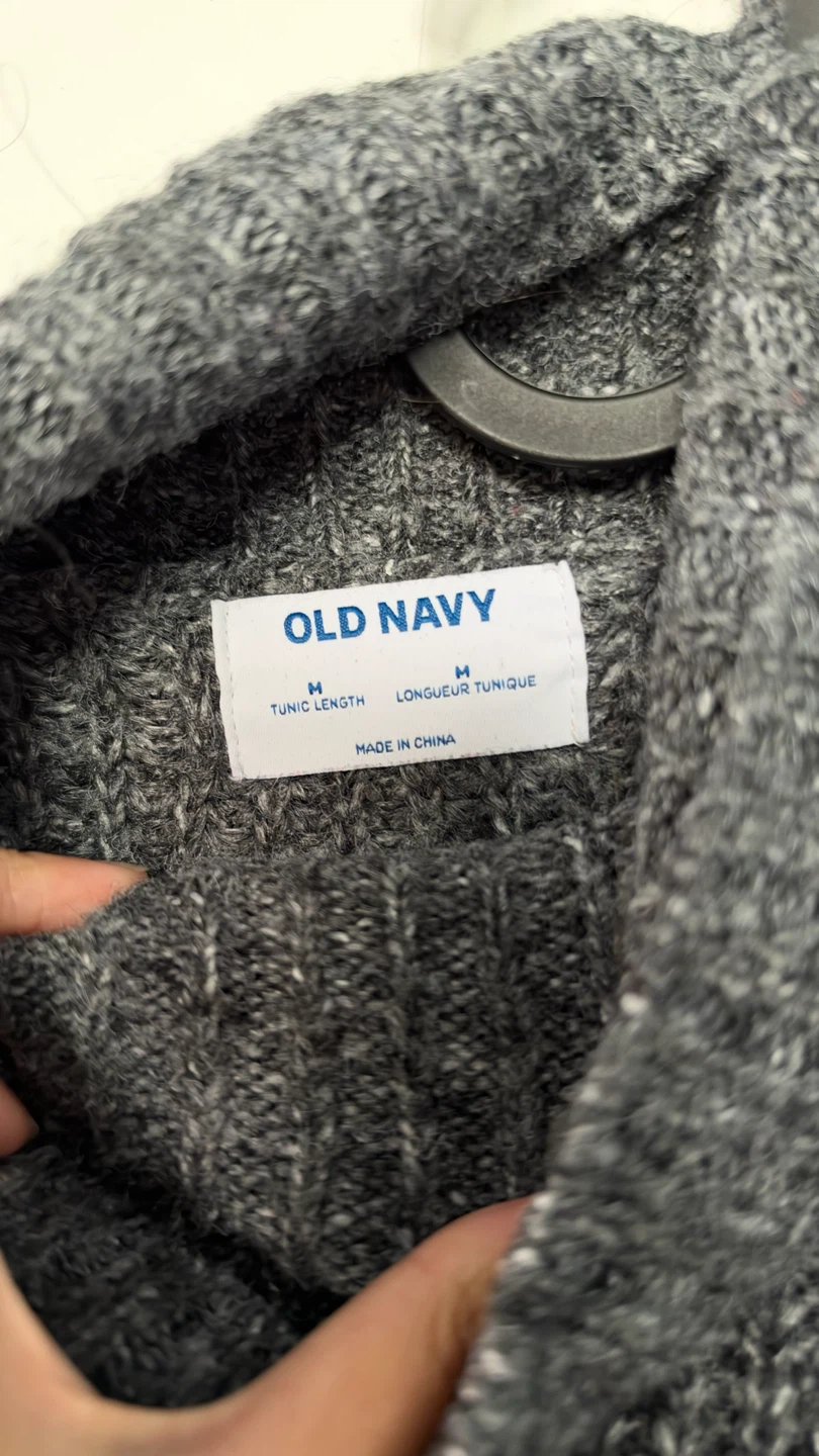 Old Navy Grey Turtleneck Tunic Sweater - photo 2