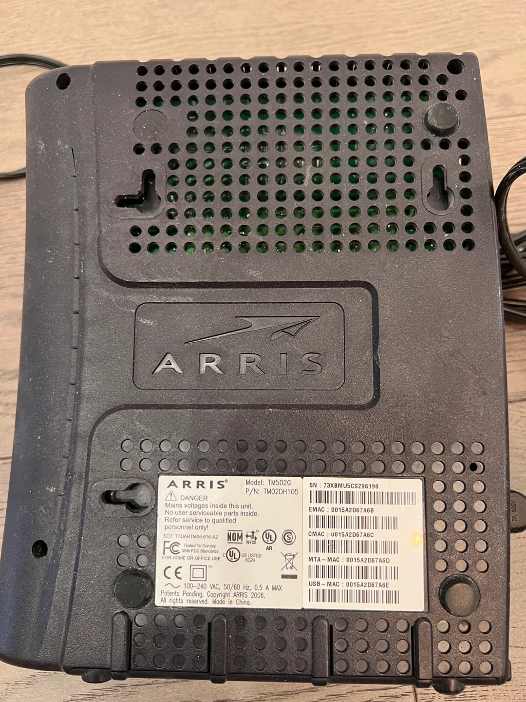 Arris Touchstone Telephony Modem TM502G - photo 2