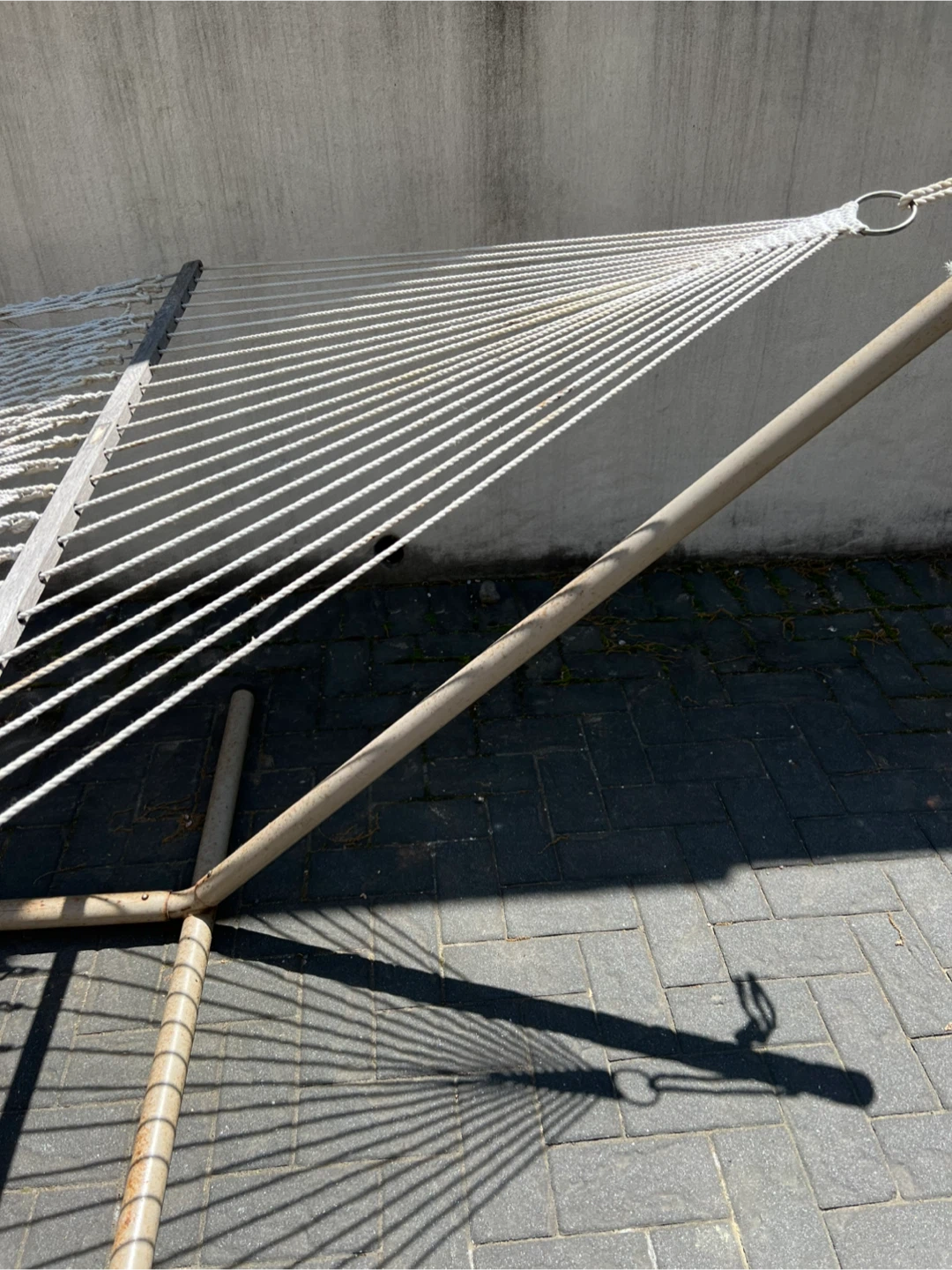 Large Outdoor Rope Hammock with Metal Stand - photo 3