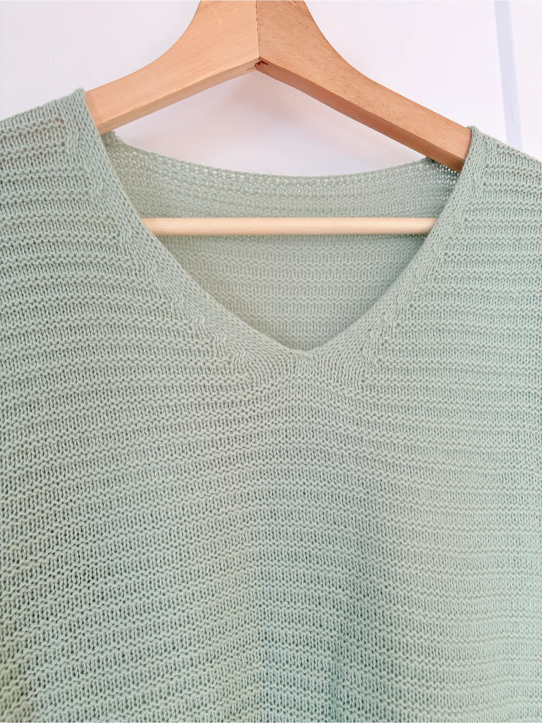 Infinity Woman Light Green V-Neck Sweater - photo 2