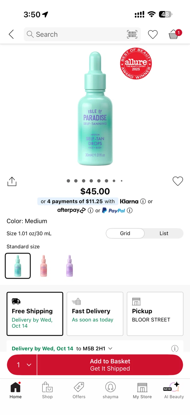 Isle of Paradise Face Self-Tanning Drops Medium - photo 3