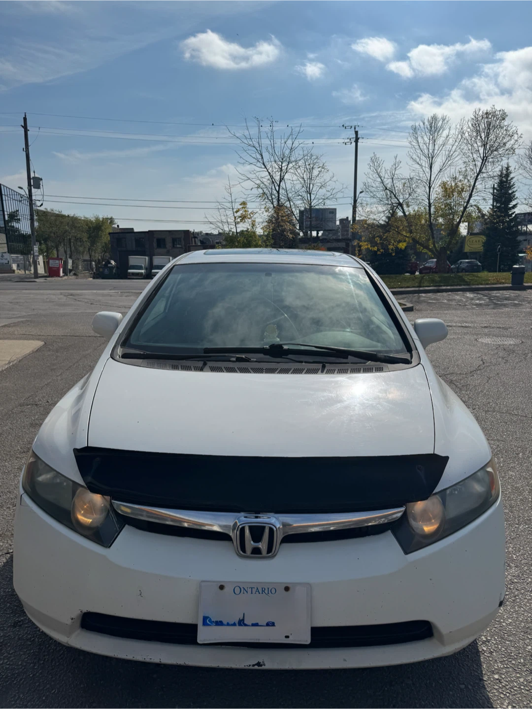 White Honda Civic Sedan 2008