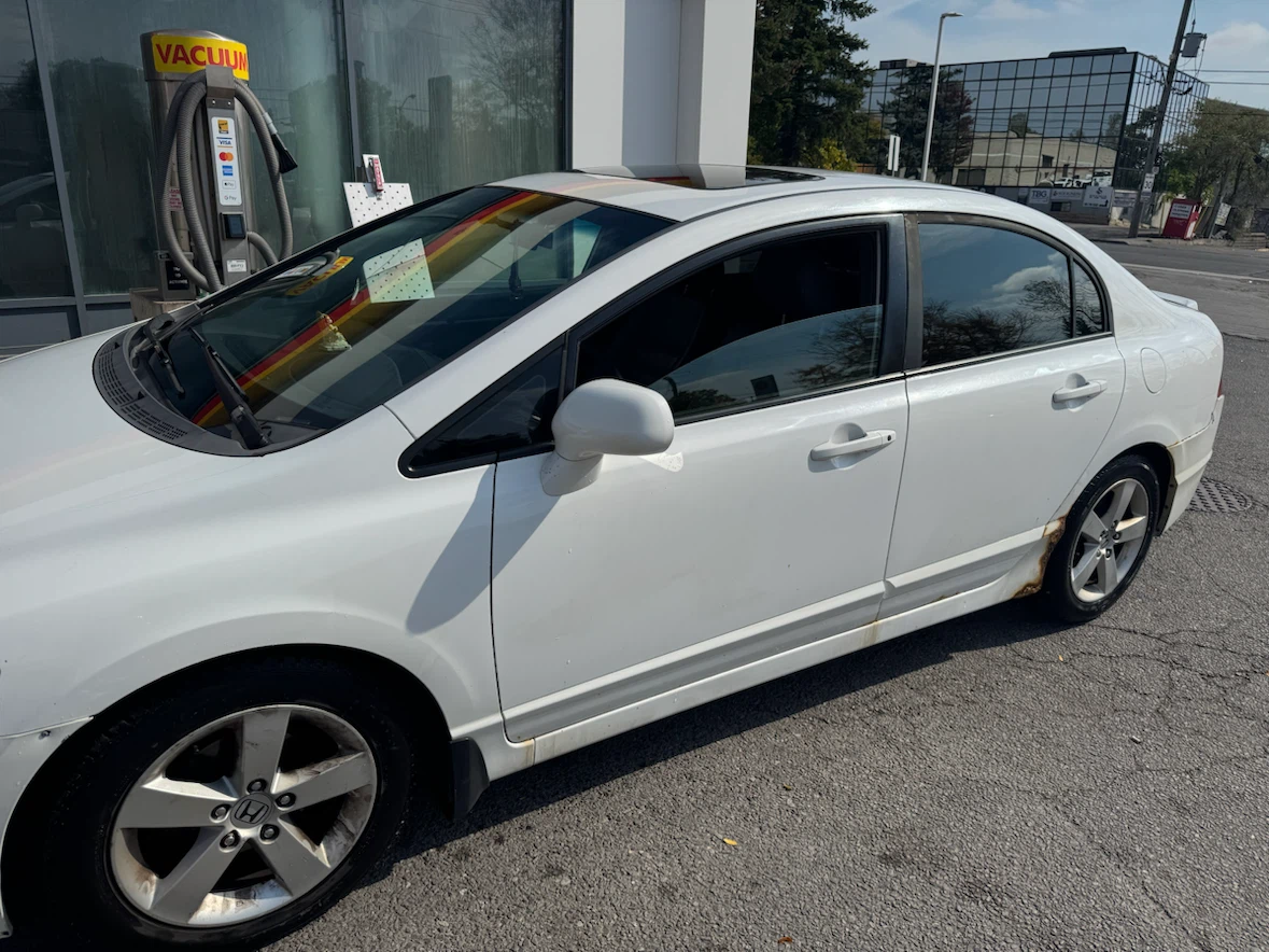 White Honda Civic Sedan 2008 - photo 3