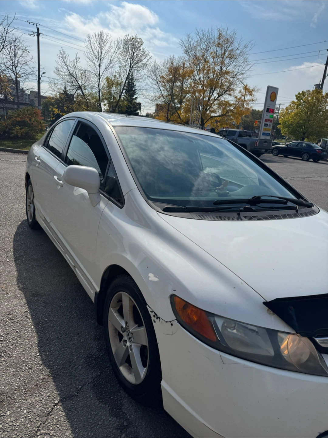 White Honda Civic Sedan 2008 - photo 4