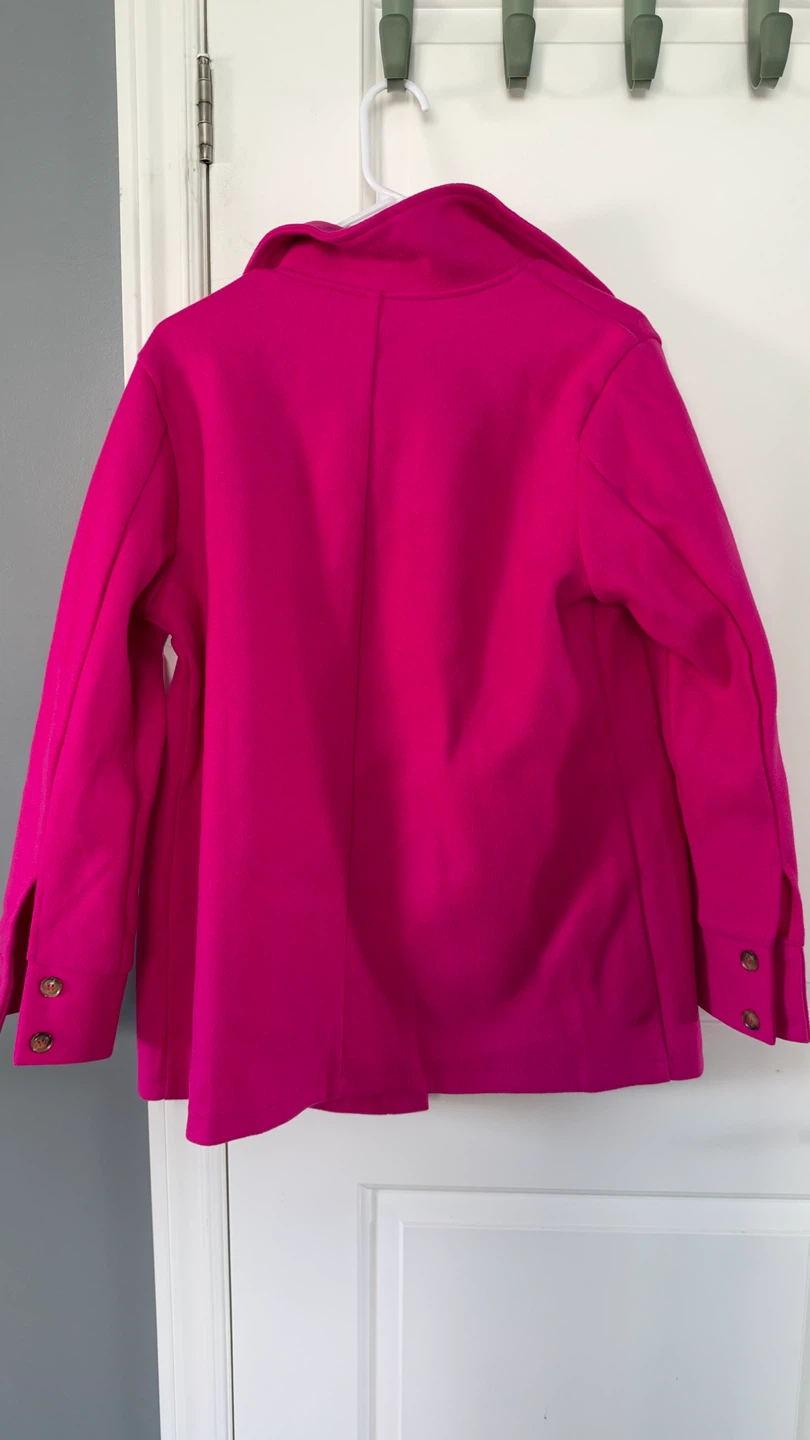Bright Pink Button-Down Jacket - photo 2