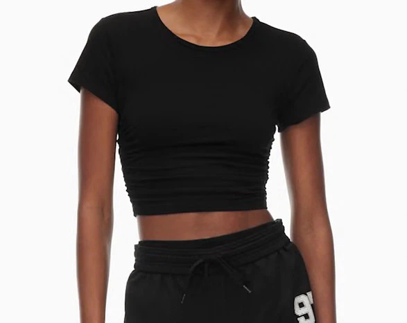 Aritzia Tna Ruched Crop Top 🖤