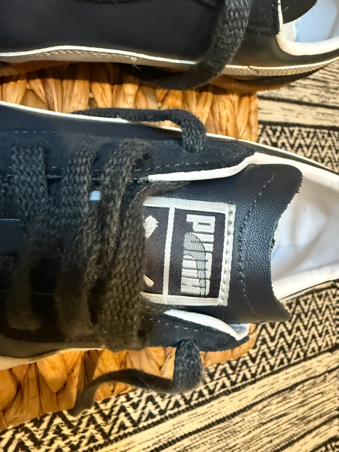Puma Super Liga Sneakers Navy and White - photo 2