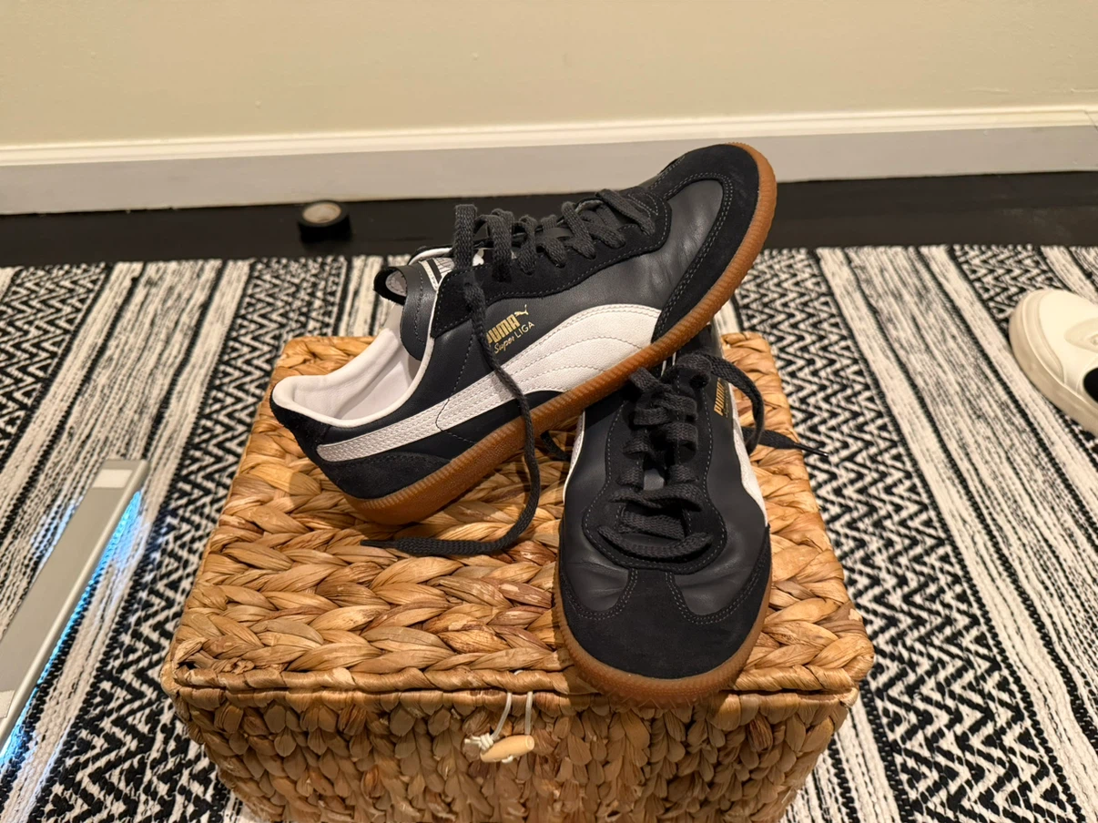 Puma Super Liga Sneakers Navy and White - photo 3