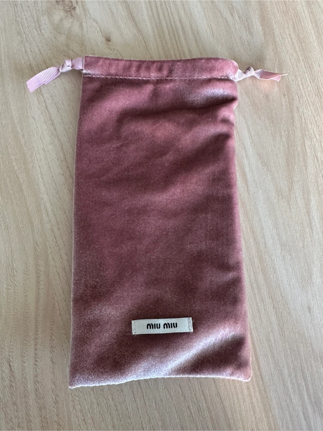 Miu Miu Velvet Pouch for sunglasses
